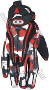 NOFEAR Rouge Junior 08 MX kesztyû red camo