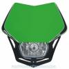 Racetech V-face enduro lámpás fejidom (Zöld)