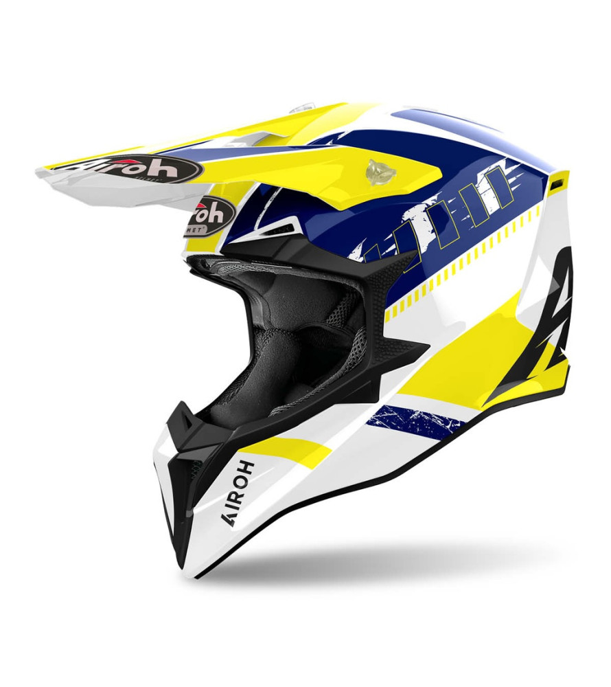 Airoh Wraaap cross Feel Yellow-blue sisak