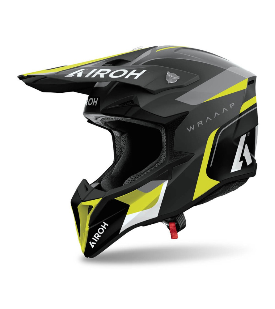 Airoh Wraaap Conquer Matt fluo-fekete cross sisak