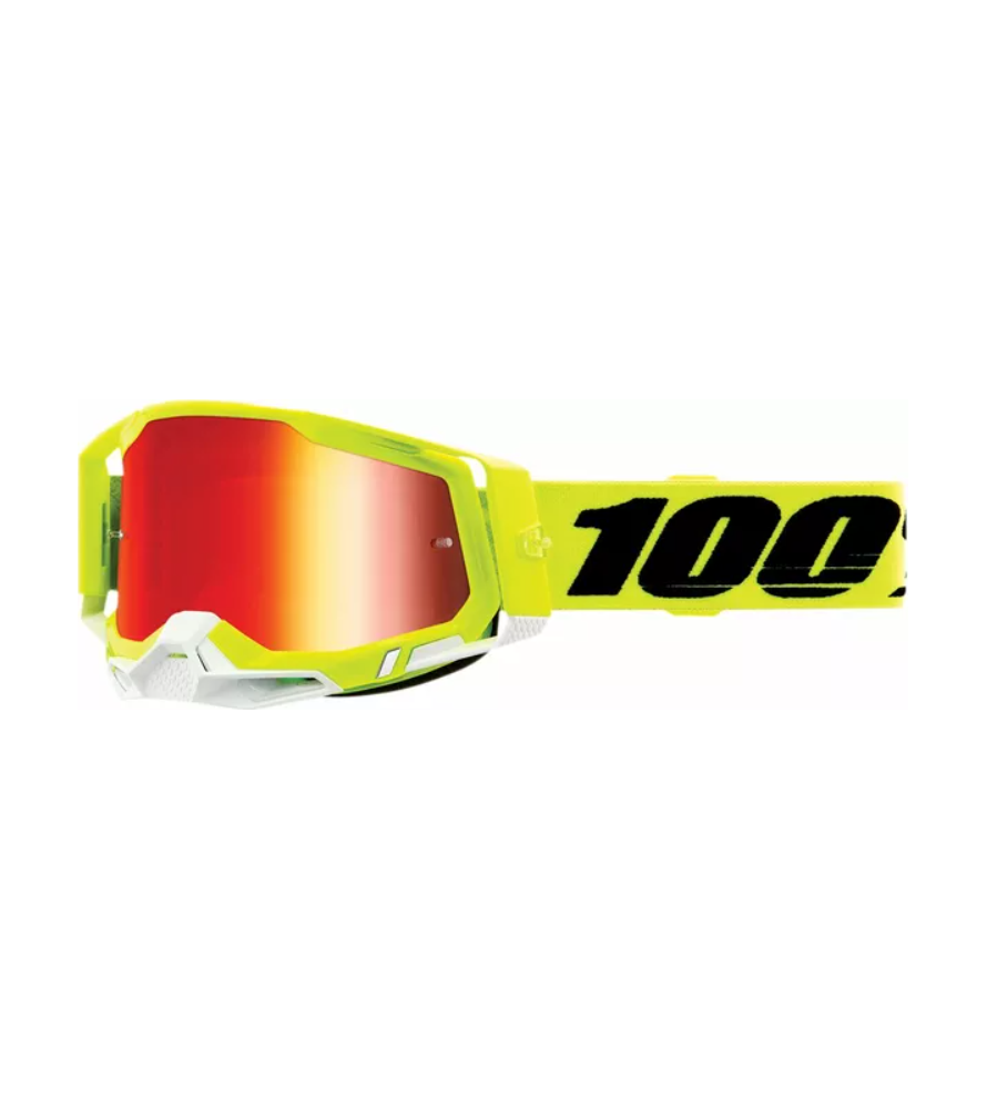 100% Racecraft 2 Yellow cross szemüveg